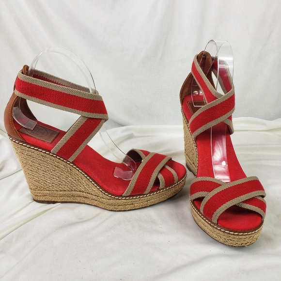 Tory Burch Adonis Espadrille Wedge Sandal - Picture 6 of 12